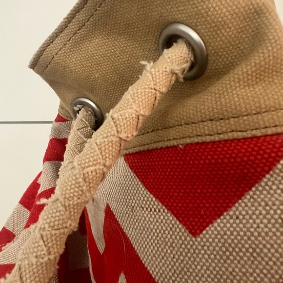 Toms reef chevron canvas drawstring backpack, - Picture 5 of 7
